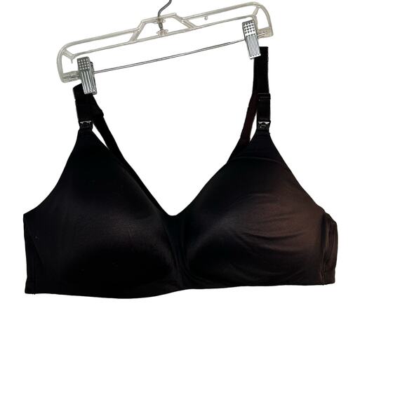 Torrid Curve Nursing Bra 44C Wireless Black Lace Wings - Picture 1 of 9